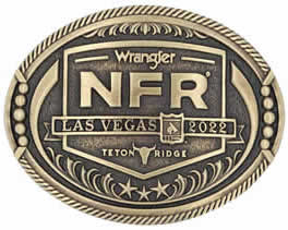 2022 Wrangler NFR buckle